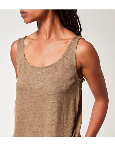 Camiseta sin mangas Ramy caqui oliva