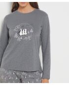 Oriel grauer dreiteiliger Pyjama