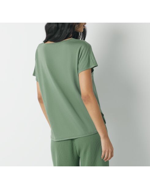 Deniz khaki olijfgroen t-shirt