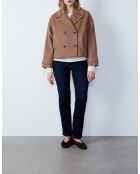 Manteau court Lora dune