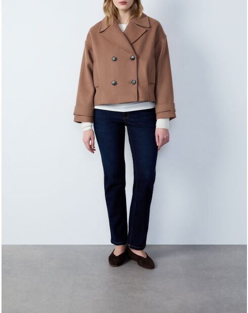 Manteau court Lora dune
