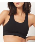 Caroline G schwarzer Bügel-BH