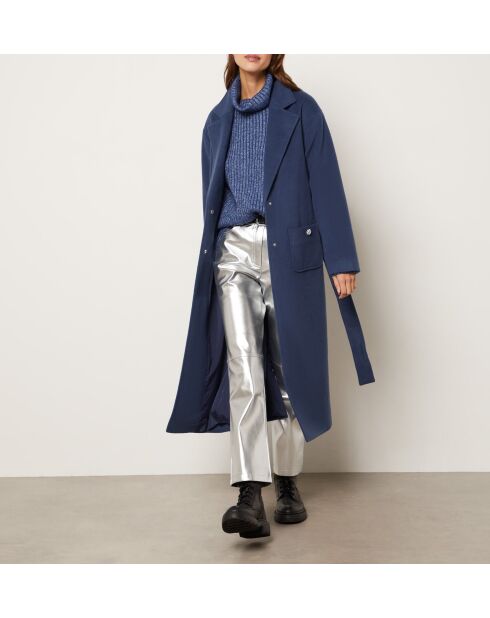 Marineblauwe jas Paulianne