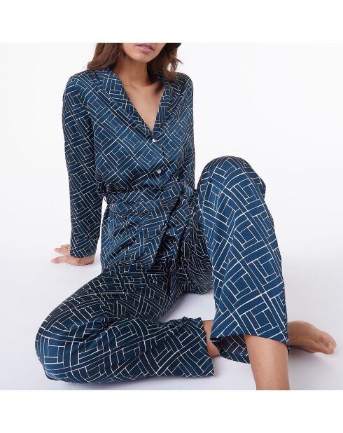 Marineblauw hemd van Jizzo