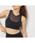 Sujetador negro con aros Punch