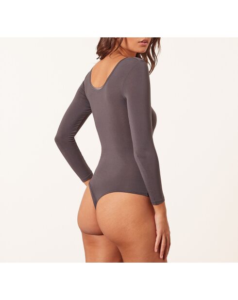 Einteiliger Body Warm Me Up Anthrazit