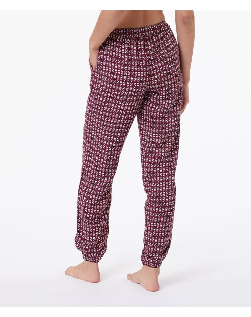 Sven bordeauxrode granaatbroek