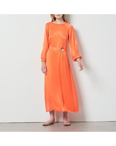 Fabbia orangefarbenes Kleid