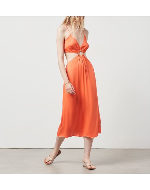 Fabbie orangefarbenes Kleid