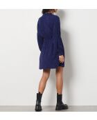 Rachelle blaugrünes Druckkleid