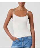 Camisola Warm Me Up Lace en color crudo