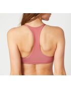 Sujetador Naiades rosa empolvado sin aros y sin concha