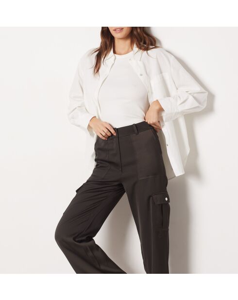 Pantaloni Renys marrone scuro