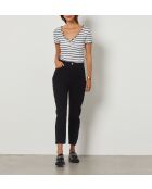 Abina weißes gestreiftes T-Shirt