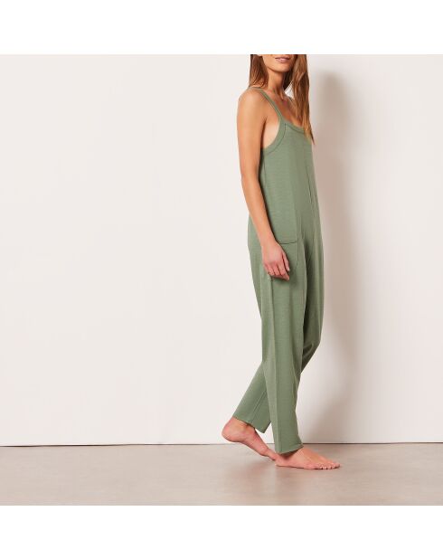 Thylanne kaki olijfkleurige jumpsuit uit één stuk
