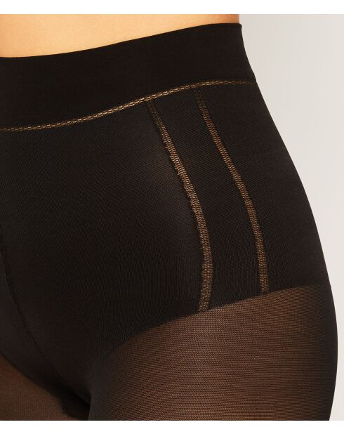 30D Triple Action zwarte panty