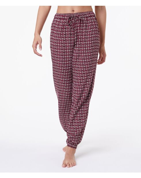 Sven bordeauxrode granaatbroek