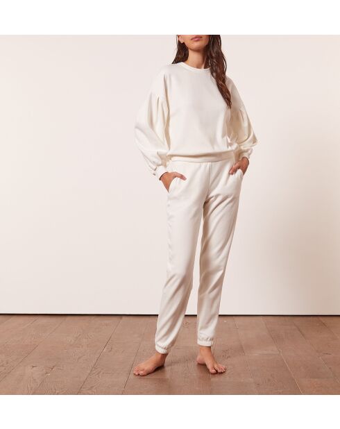 Ecrufarbene Hose Achile