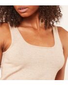 Camiseta sin mangas beige Chaya