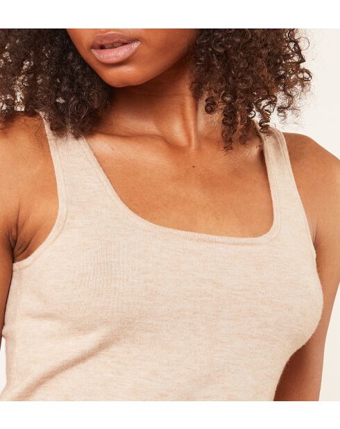 Camiseta sin mangas beige Chaya