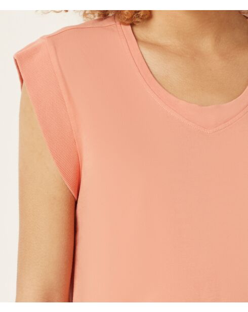 Pfirsichfarbenes T-Shirt Uriah