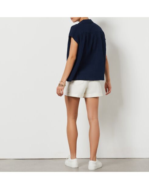 Marineblauw hemd Fanilo