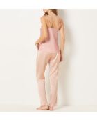 Klaare poederroze driedelige pyjama