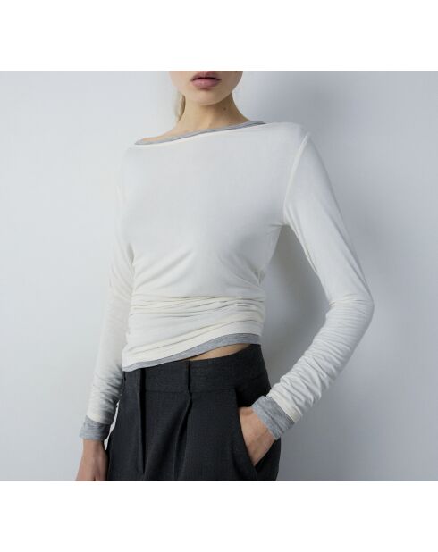 Warm Me Up ecrufarbenes T-Shirt