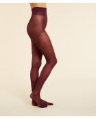 Collant Semi Opaque Colore bordeaux grenat