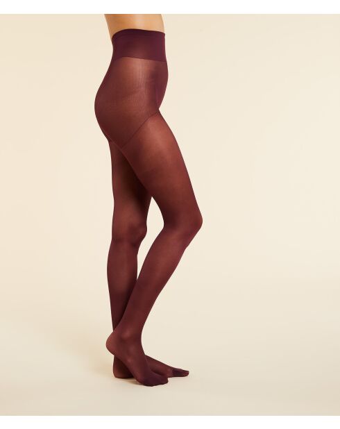 Collant Semi Opaque Colore bordeaux grenat