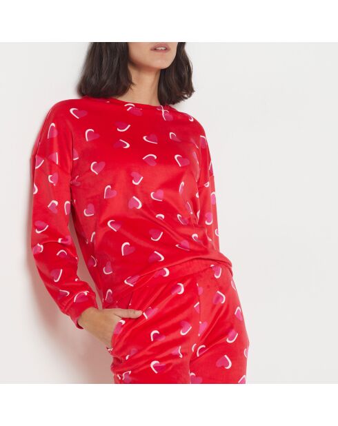Vikacha roter zweiteiliger Pyjama
