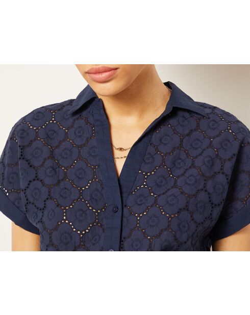 Marineblauwe jumpsuit Carl