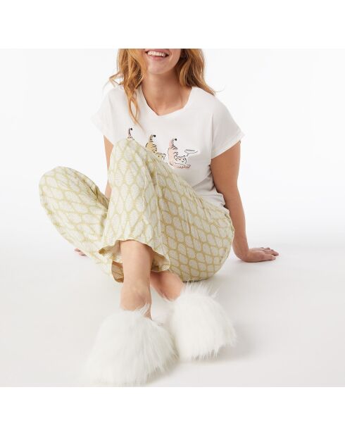 Mules Mindy blanches