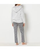 Oriel grauer dreiteiliger Pyjama