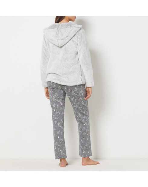 Pyjama trois pièces Oriel gris