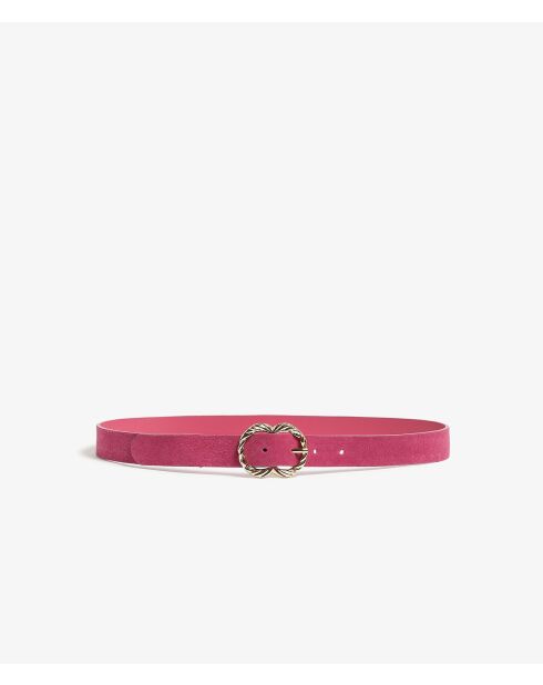 Ceinture Frenchie rose bonbon