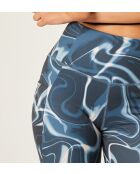 Legging Match imprimé bleu vert