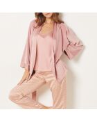 Klaare poederroze driedelige pyjama