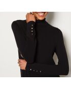 Schwarzer Rollkragenpullover Criss