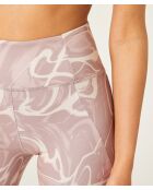 Match pinke bedruckte Radhose