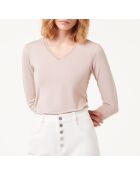 Camiseta Warm Me Up Lace Sand