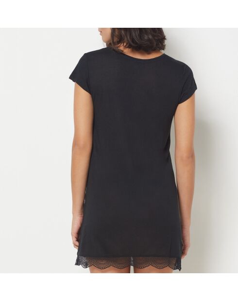 Big T Warm Day schwarzes Nachthemd