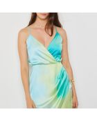 Lenah jurk met veelkleurige print