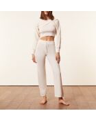 Camiseta sin mangas Aleena ecru