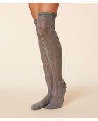 Calzini da gamba Pointelle Charcoal