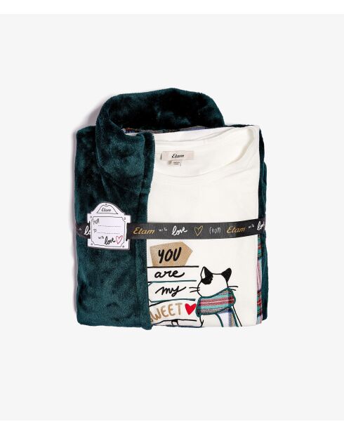 Pyjama trois pièces Ventura vert sapin