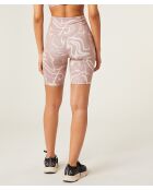 Match pinke bedruckte Radhose