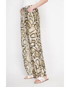 Pantalon en lin mélangé Aurore kaki clair