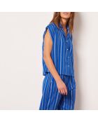 Koningsblauw hemd Cano