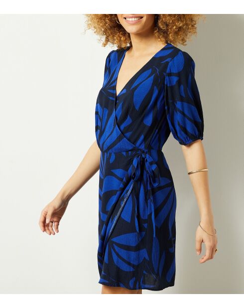 Ginetta kleid colbat blau/schwarz